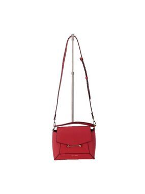 Strathberry Purse 10 x 8 x 5 Raspberry Pink Gold Hardware Leather Purse